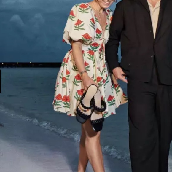 Black croc braided heeled block sandals heels 👠 - Picture 5 of 11